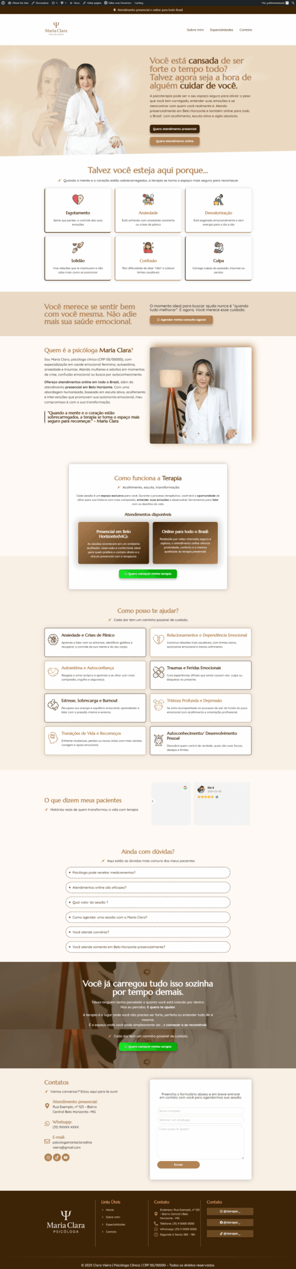 Página De Psicologia Teoria Cognitivo Comportamental