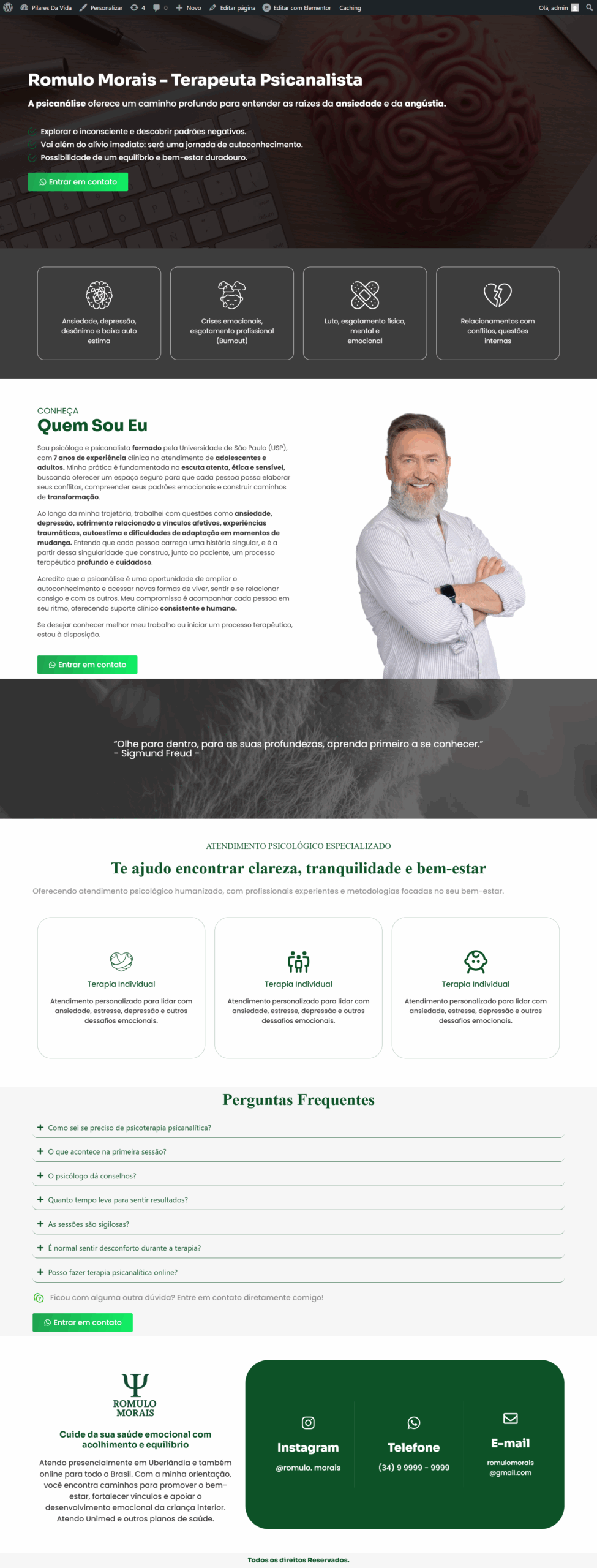 Página De Psicologia Psicanálise